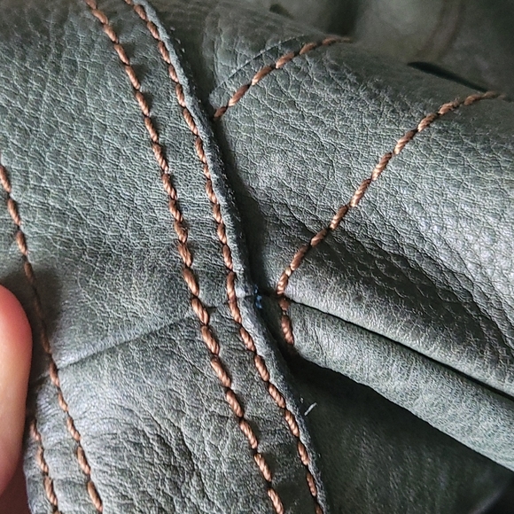 Fossil Leather Satchel Shoulder Bag - Picture 9 of 14